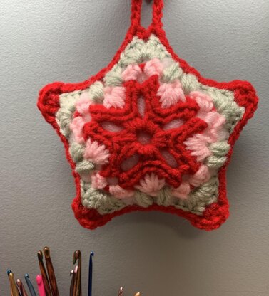 Candy Apple Star Ornament
