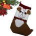 Bulldog Christmas Stocking