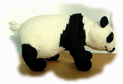 PANDA knitting pattern by Georgina Manvell