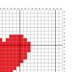 White Pillow I LOVE YOU Mini C2C Diagonal Crochet Pattern