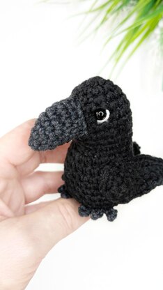 Crochet Crow Amigurumi Pattern, Crochet Bird Pattern