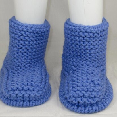 Super Chunky Garter Stitch Calf Boots