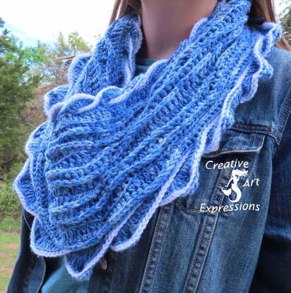 Sea Breeze Infinity Scarf Adult Teen