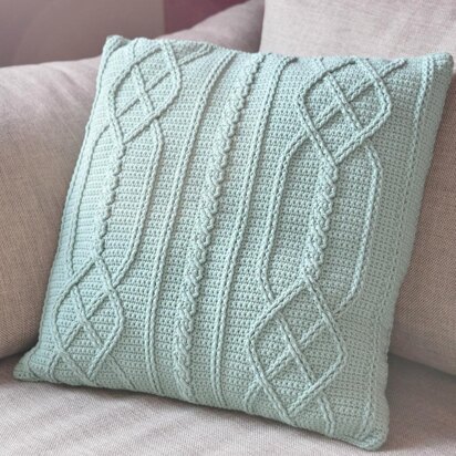 Cable Diamond Pillow