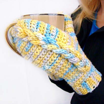 Braided I Chord Mittens