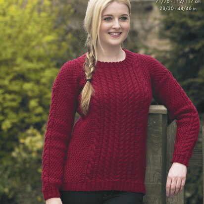 Sweaters in King Cole Fashion Aran - 4239 - Downloadable PDF