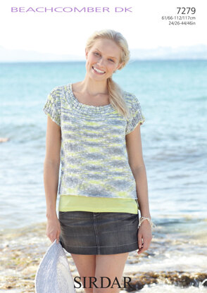 Top in Sirdar Beachcomber Dk - 7279 - Downloadable PDF