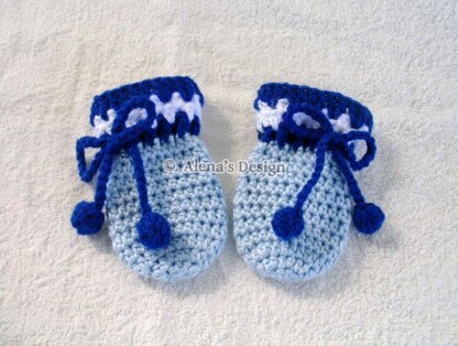 Blue Baby Mittens