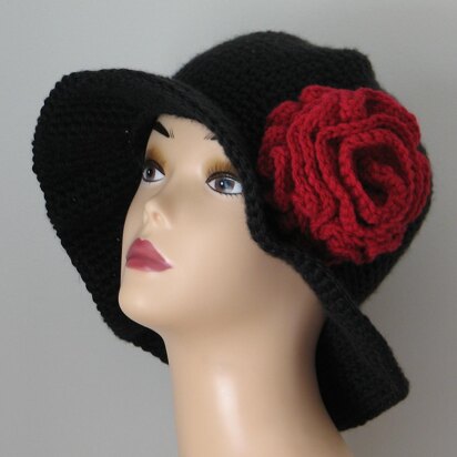 Old Spanish Rose Wide Brim Hat