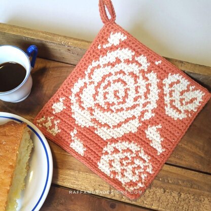 Rambler Roses Potholder