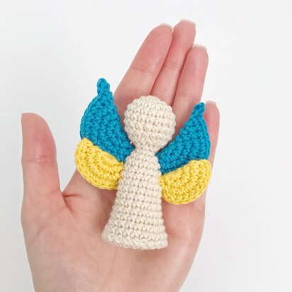 Angel ornament amigurumi crochet pattern