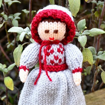 Victorian Doll Knitting Pattern - Toy Knitting Pattern