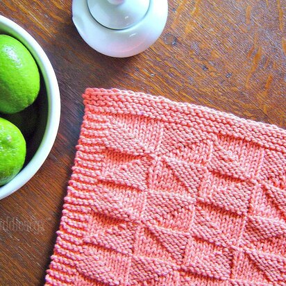 Kaleidoscope Dishcloth - knitting pattern