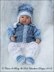 Cosy ribbed Jacket Set 16-22” doll/0-3m baby