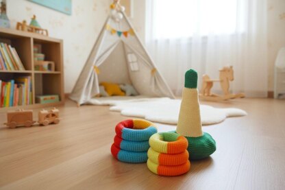 Multi-color stacking rings