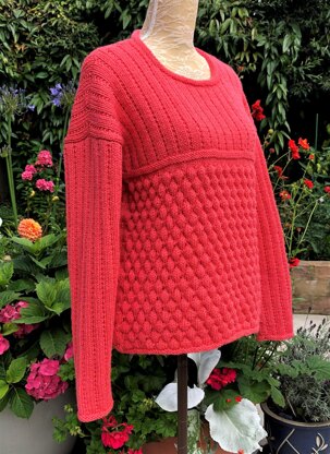 Bubble Stitch & Wide Broken Rib Sweater