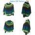 Peacock Crochet Poncho Pattern