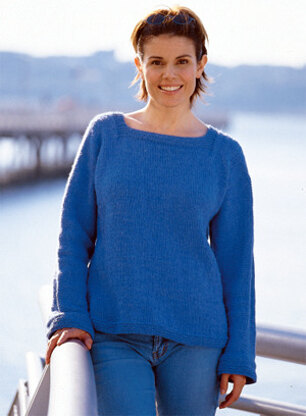 Easy Adult Sweater  in Lion Brand Wool-Ease - 1304