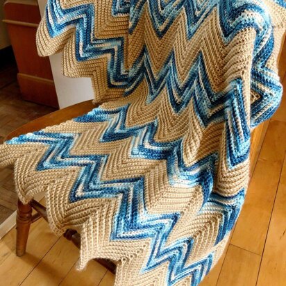 Crochet Chevron Blanket Pattern