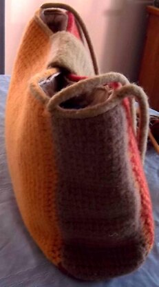 Roomy Felted Knitting & Crochet Tote Bag