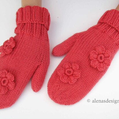 Flower Mittens