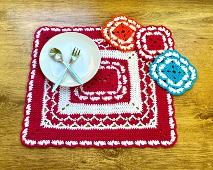 Placemat & coaster set by HueLaVive