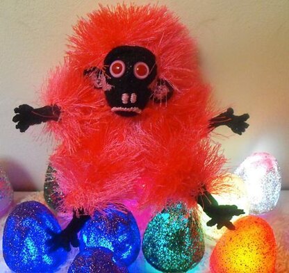 Pinky the fluorescent egg-laying space orangutan