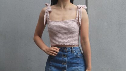 Leila Tie Strap Crop Top