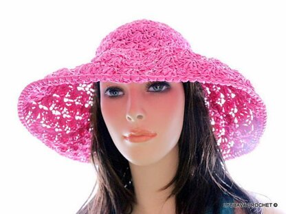 Crochet Shell Stitch Summer Hat