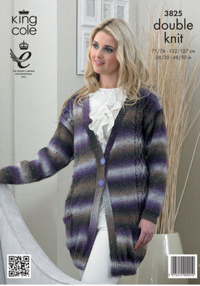Jackets In King Cole Country Tweed DK - 3825