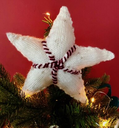 Christmas Star Tree Topper in Sirdar Moonstone