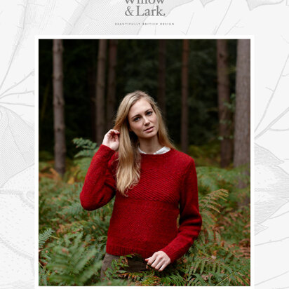 Zoe Jumper - Knitting Pattern For Women in Willow & Lark Woodland