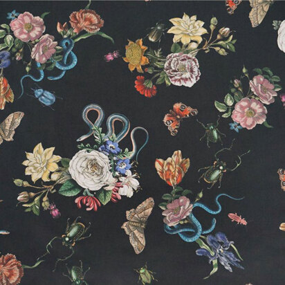 "Cotton Marlie-Care Lawn" von Lady McElroy - Cobra Corsage - Noir