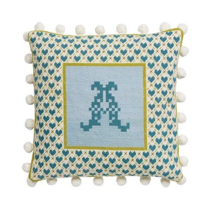 Historical Sampler Company Heart Trellis Tapestry Kit - TTRELLISTAP