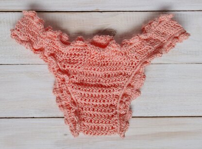 Coral Crochet Bikini