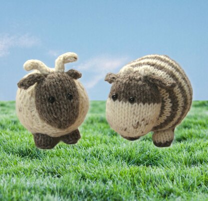 Bramble goat and chestnut cow