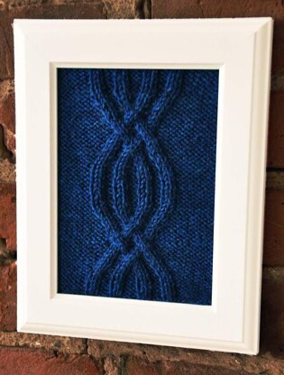 Cable Panels Knitted Wall Art