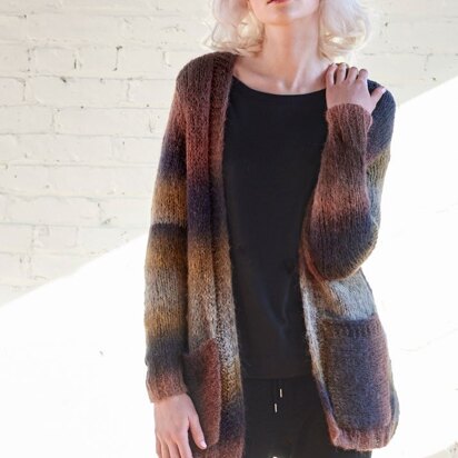 Piave Cardigan in Berroco Aero - 401-2 - Downloadable PDF