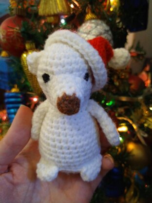 Little Christmas Bear amigurumi