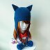 Earflap Hat with Cat Ears