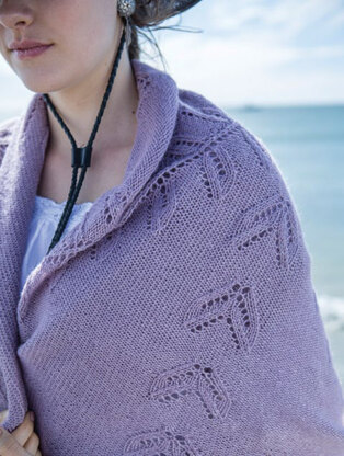 Oleander Shawl in Berroco Folio - Downloadable PDF