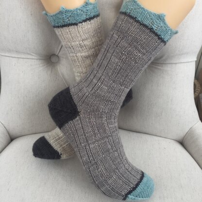 Library Socks Knitting pattern by Beth Garbo Designs | LoveCrafts