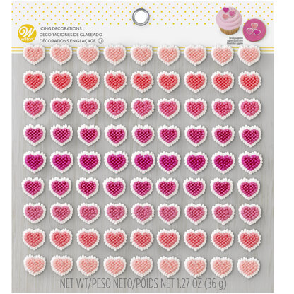 Wilton Mini Heart Icing Decorations, 81-Count