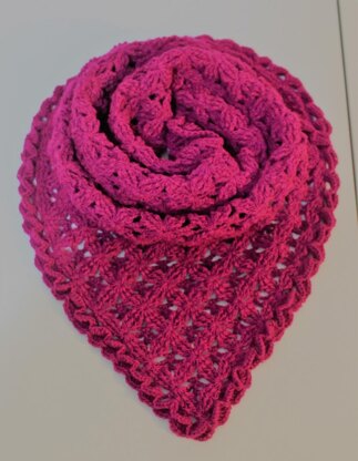 Embossed Flower Shawl