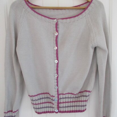 Striped Rib Cardigan