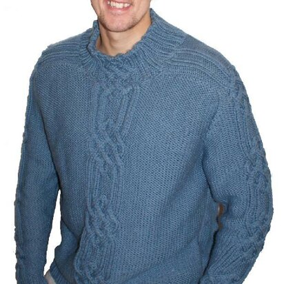 Mans Cable Sweater