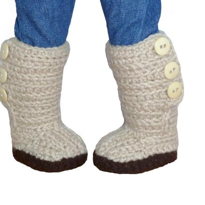 Mini Sweater Boots - 18" American Girl Doll Shoes