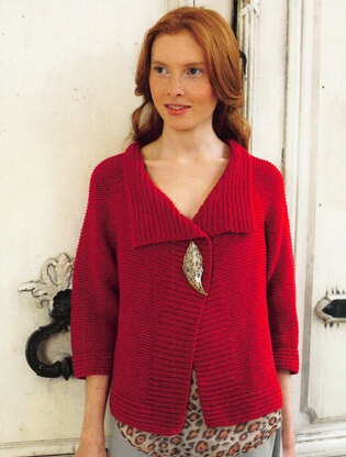 Garter Stitch Jacket in Debbie Bliss Bella - Downloadable PDF