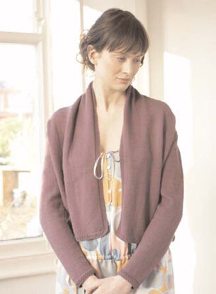 "Sally Cardigan" - Cardigan Knitting Pattern For Women in Debbie Bliss baby cashmerino - CMC09