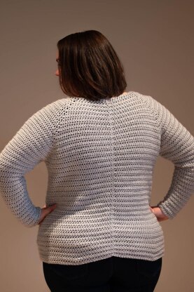 Classic Crochet Raglan Pullover